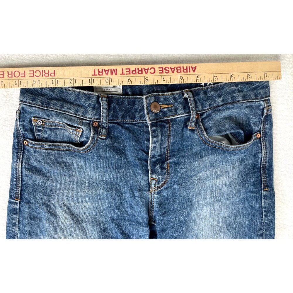 GAP 1969  Size 27R Blue Cotton Blend CURVY Stretch Selvedge Jeans 84b - Picture 4 of 11